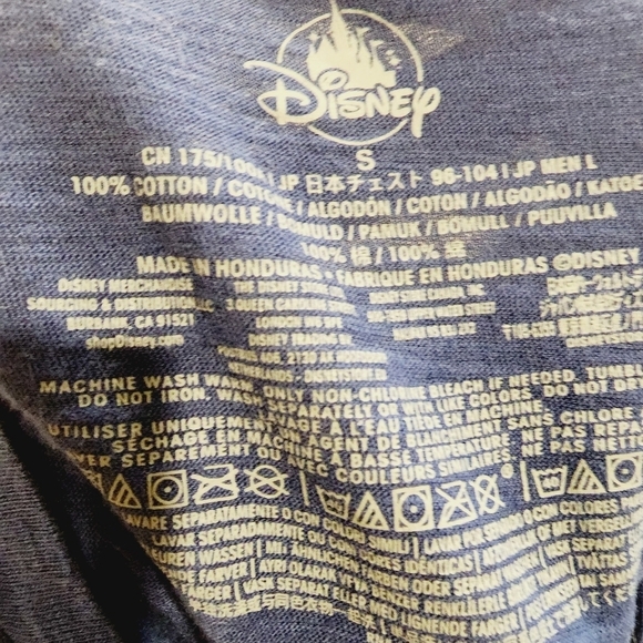 DISNEY blue men's t-shirt size S - Picture 5 of 6